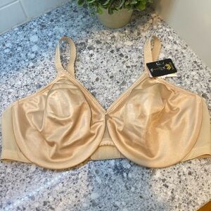 Wacoal tan minimizer bra underwire New size 44 D